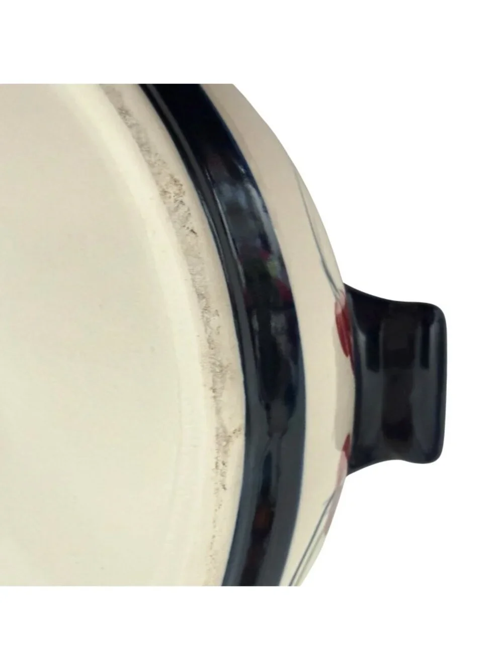 1988 Gail Pittman Green Grapevine Casserole Dish With Lid Hand Painted Signed